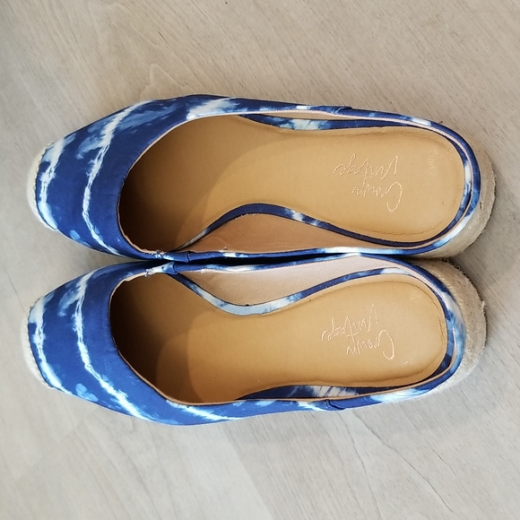 NWOT Crown Vintage - LONARI ESPADRILLE WEDGE MULE - Picture 5 of 11